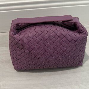 Bottega Veneta Nappa Intrecciato Large Cosmetic Case Mela
